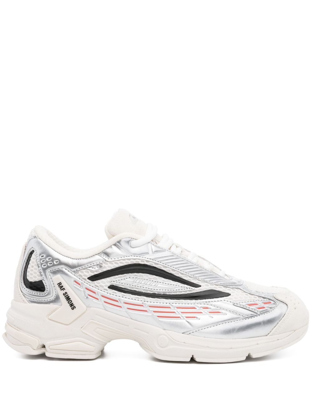 Raf Simons Ultrasceptre 拼接金属感运动鞋 - 白色