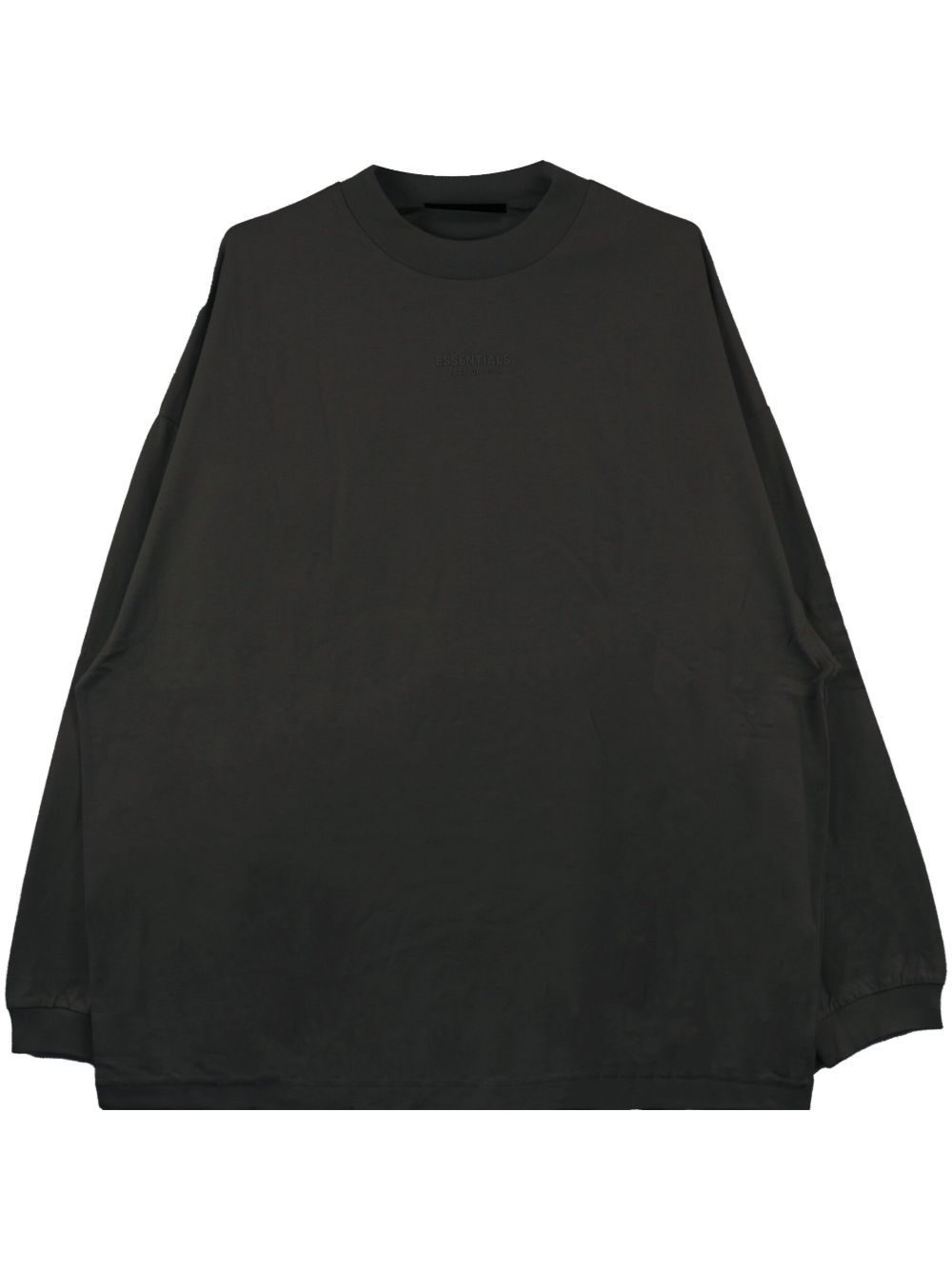 FEAR OF GOD ESSENTIALS logo刺绣长袖T恤 - 黑色