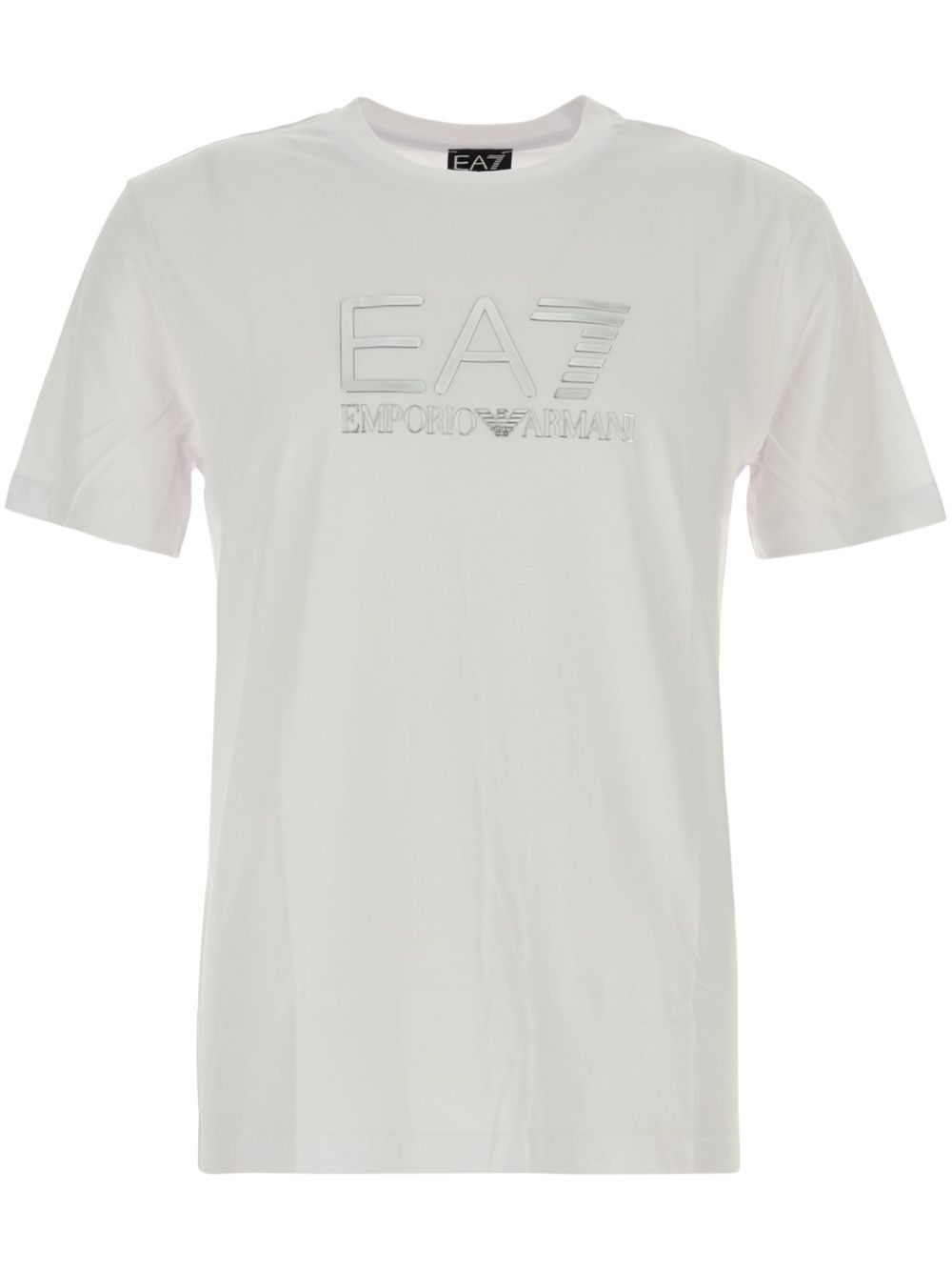 Ea7 Emporio Armani logo印花T恤 - 白色