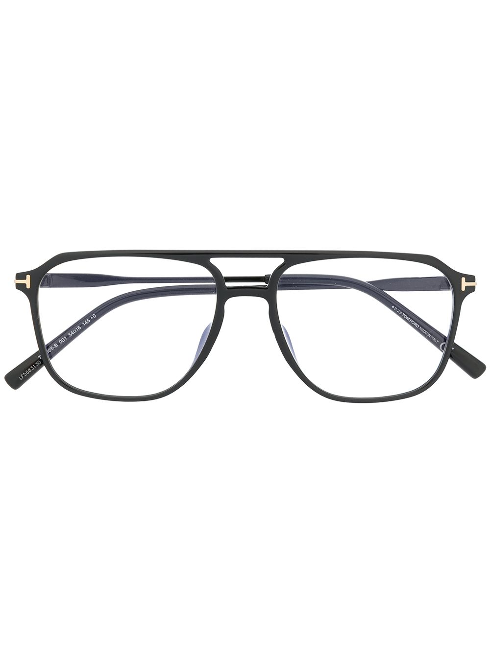 TOM FORD Eyewear 汤姆福特眼镜系列 粗框飞行员太阳眼镜 - 黑色