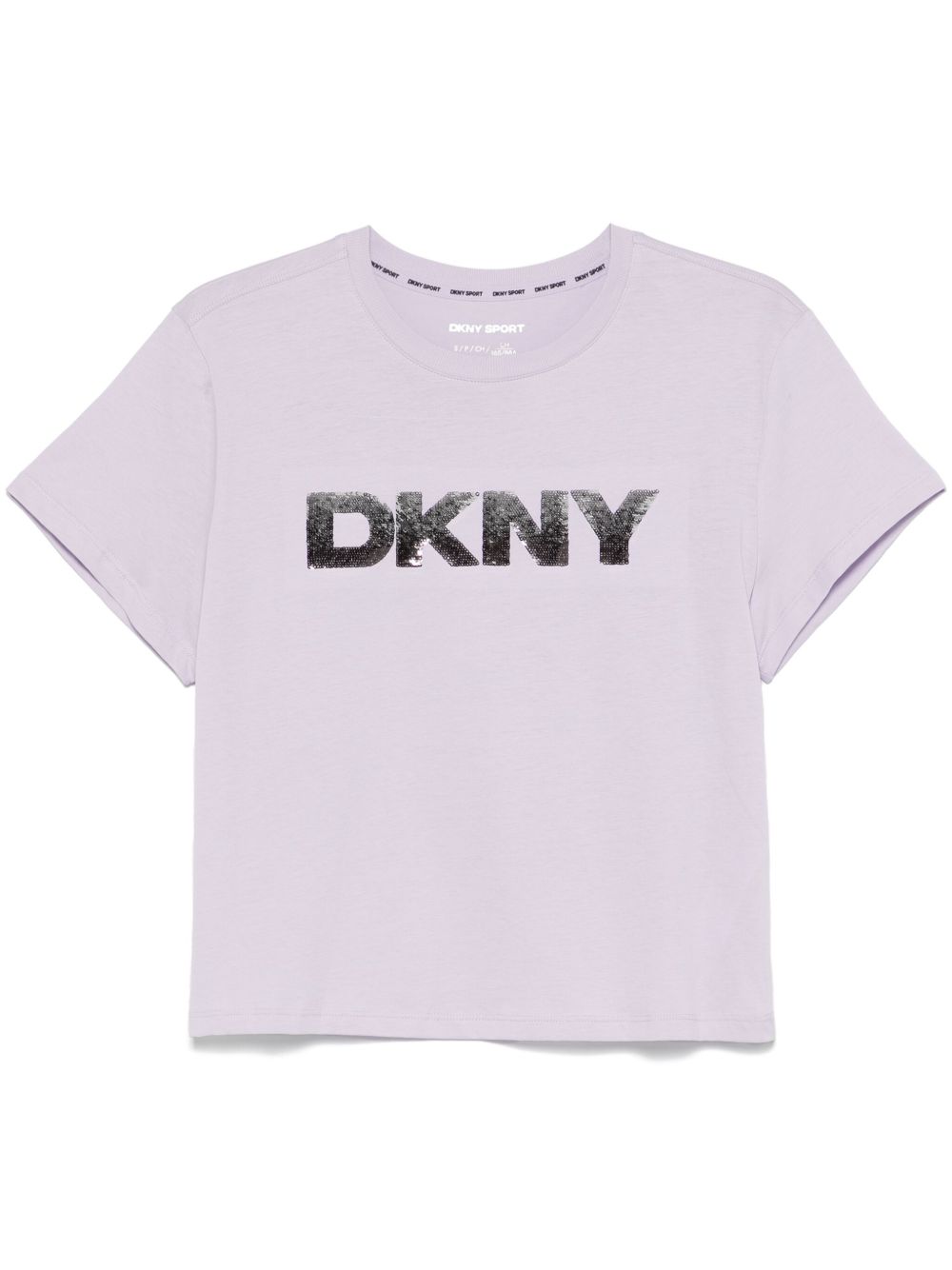 DKNY 水钻缀饰T恤 - 紫色