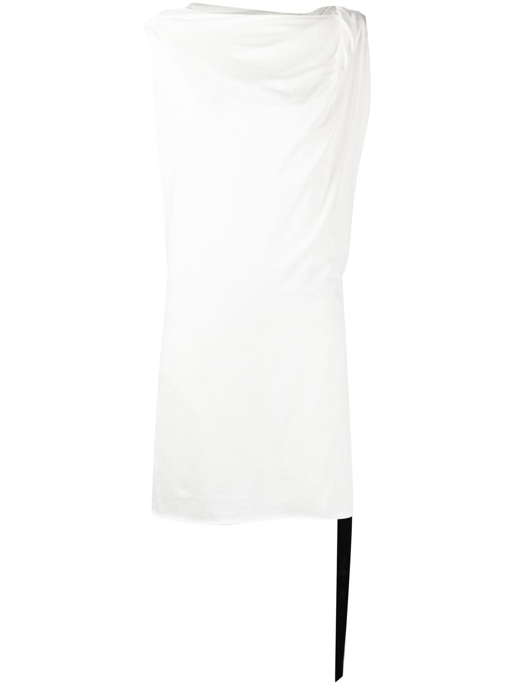 Rick Owens DRKSHDW 垂坠棉迷你连衣裙 - 白色
