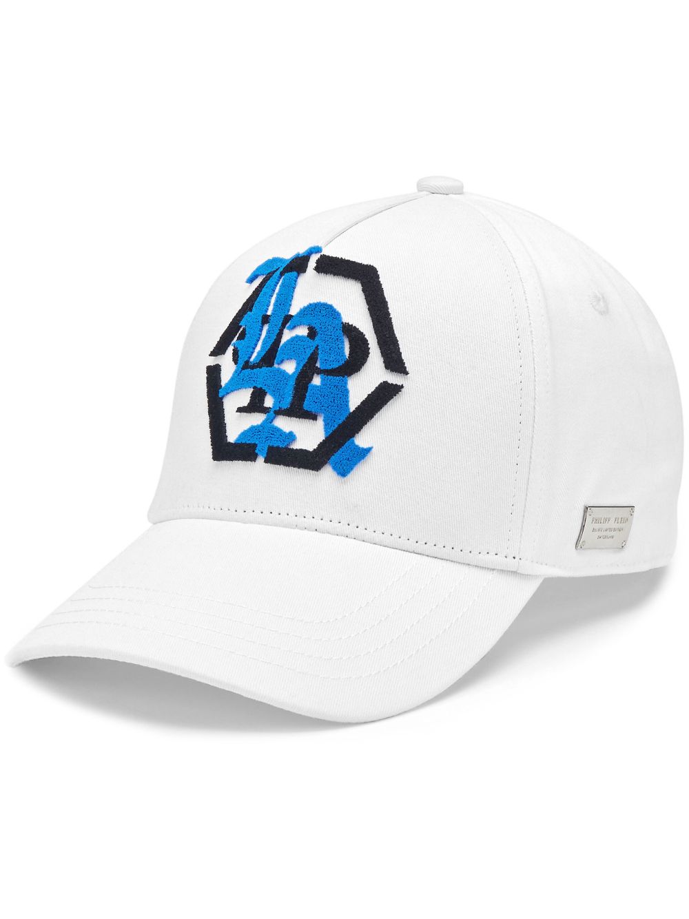 Philipp Plein logo贴花棒球帽 - 白色