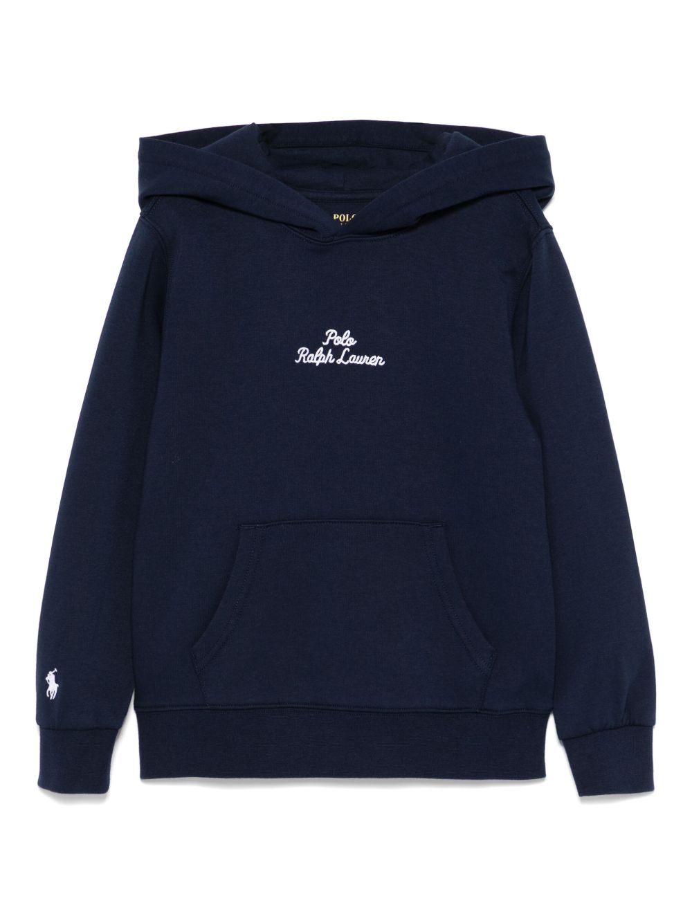 POLO RALPH LAUREN KIDS logo刺绣连帽衫 - 蓝色