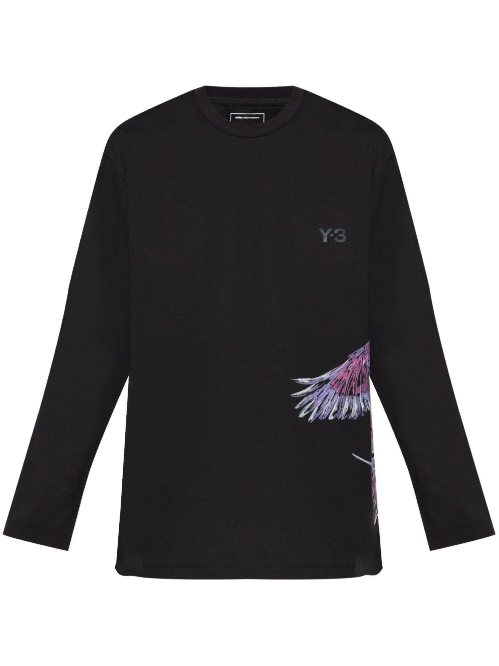 Y-3 x Adidas 图案印花T恤 - 黑色