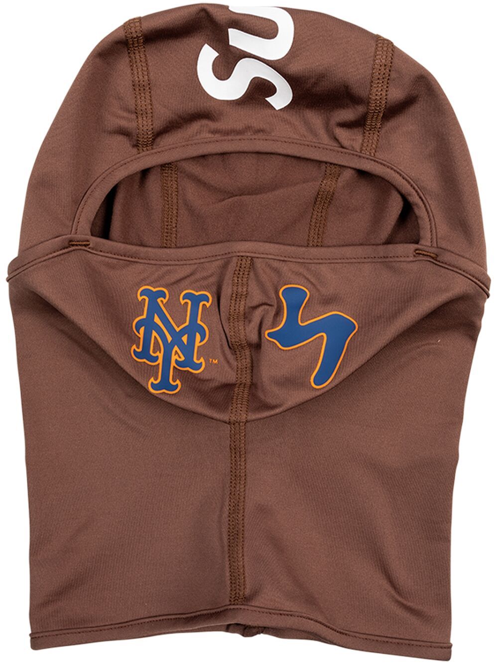 Supreme "x MLB Kanji Teams ""New York Mets - Brown"" 轻薄巴拉克拉瓦帽" - 褐色