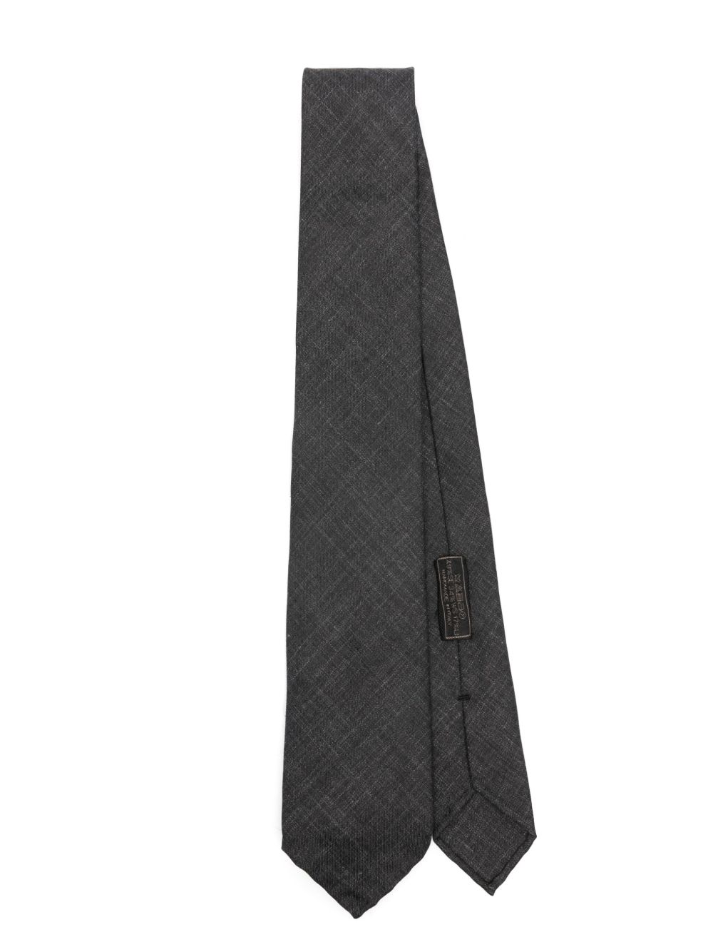 Brioni 斜纹布领带 - 灰色