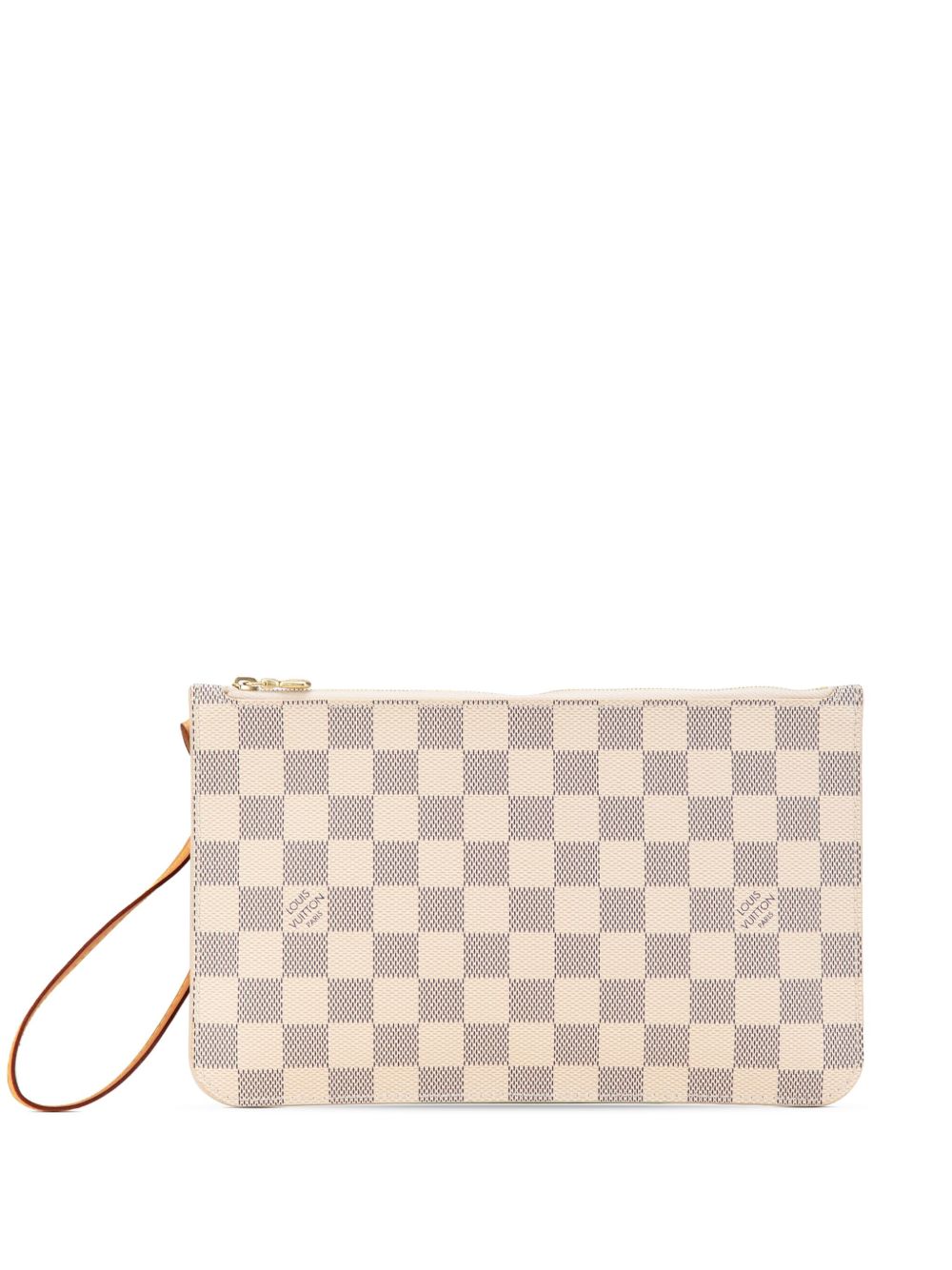 Louis Vuitton Pre-Owned Damier Azur Neverfull Pochette 小袋（2018年典藏款） - 白色