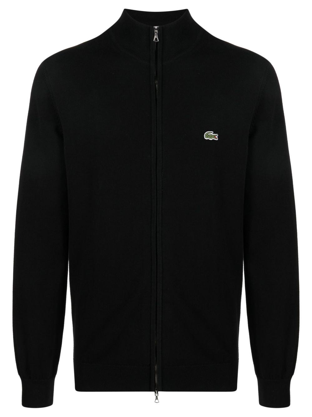 Lacoste 标贴拉链开衫 - 黑色