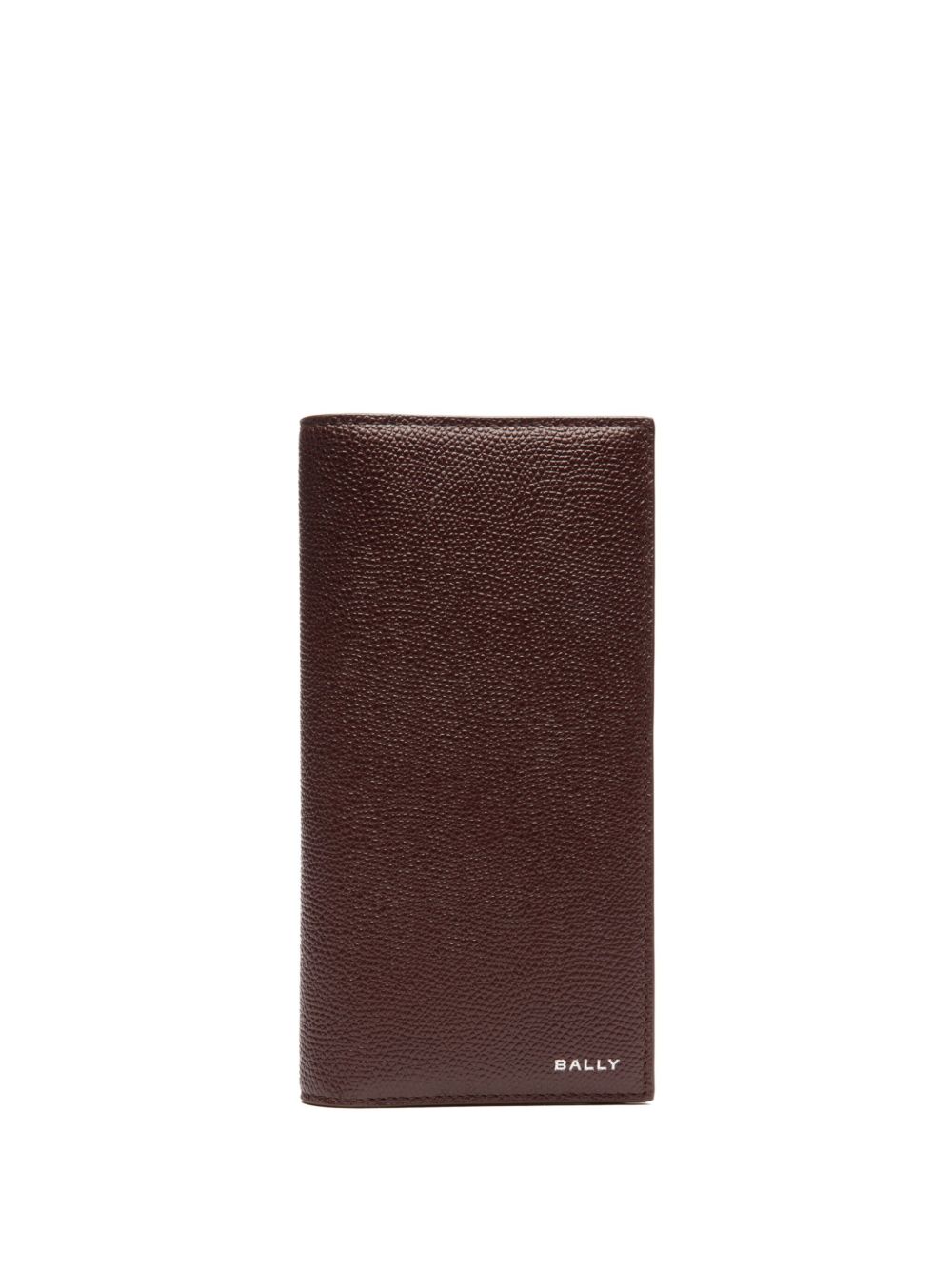 Bally logo印花皮质钱包 - 褐色