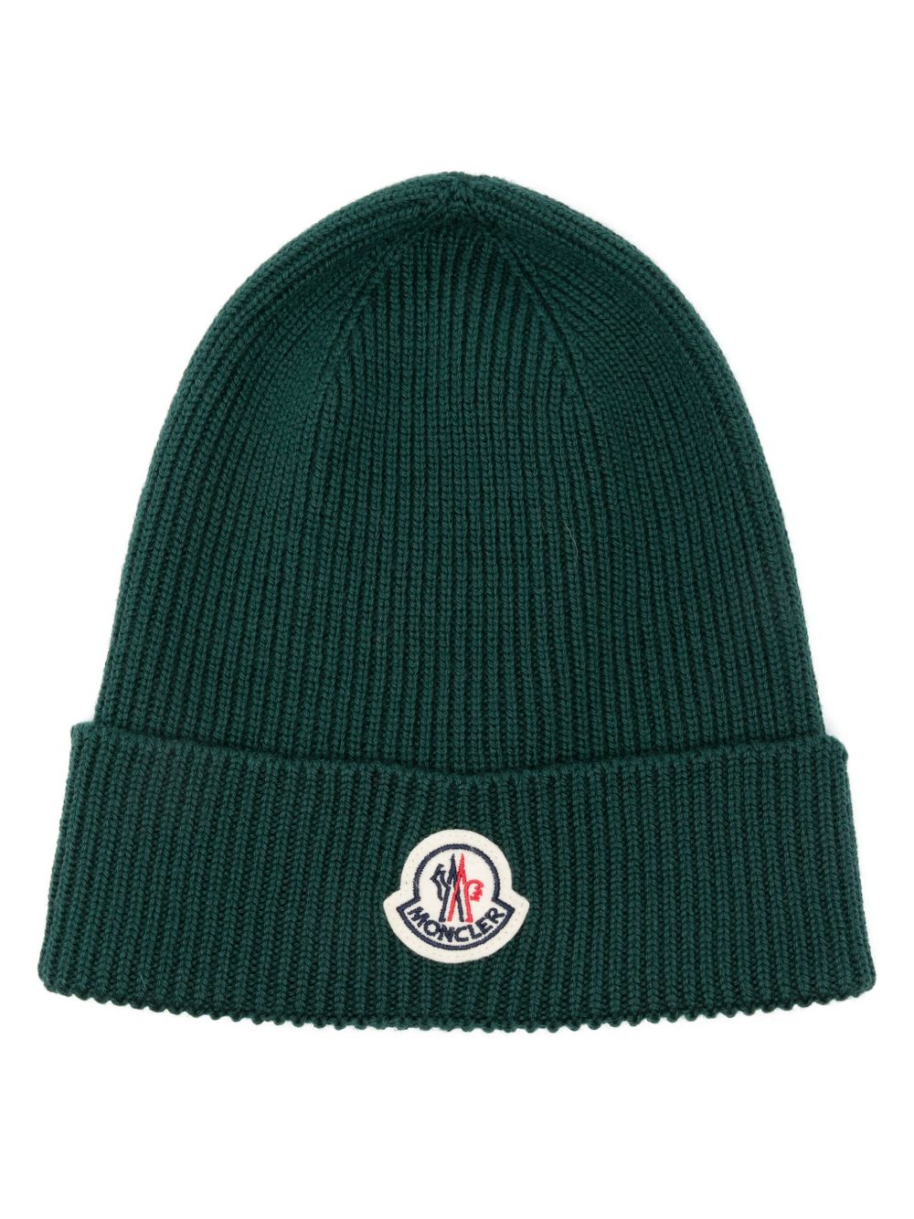 Moncler 羊毛套头帽 - 绿色