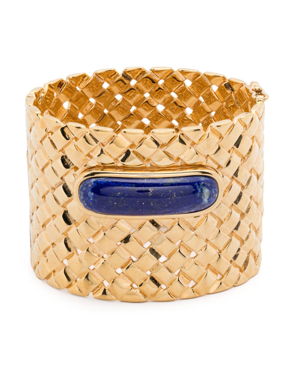 Aurelie Bidermann lapis lazuli cuff bracelet - 金色