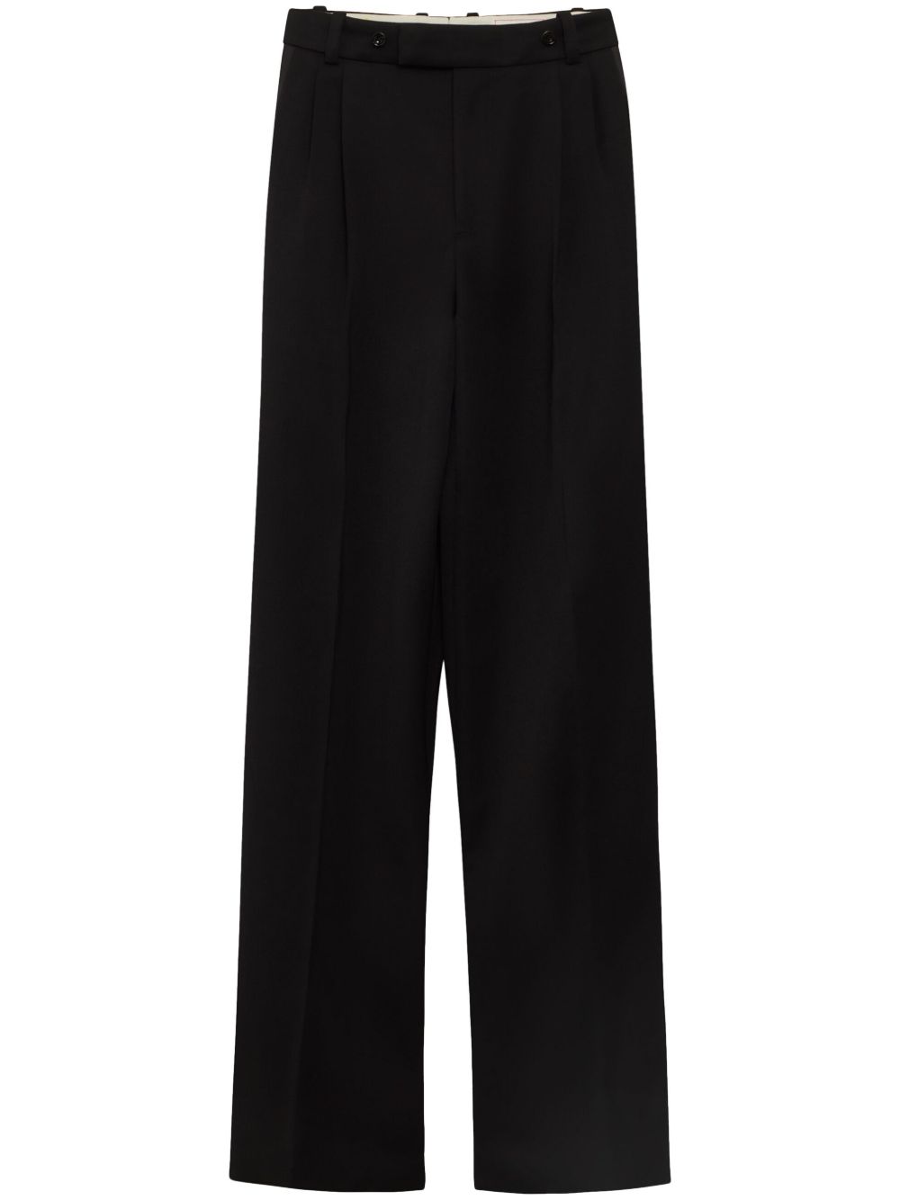Alexander McQueen 中腰直筒裤 - 黑色