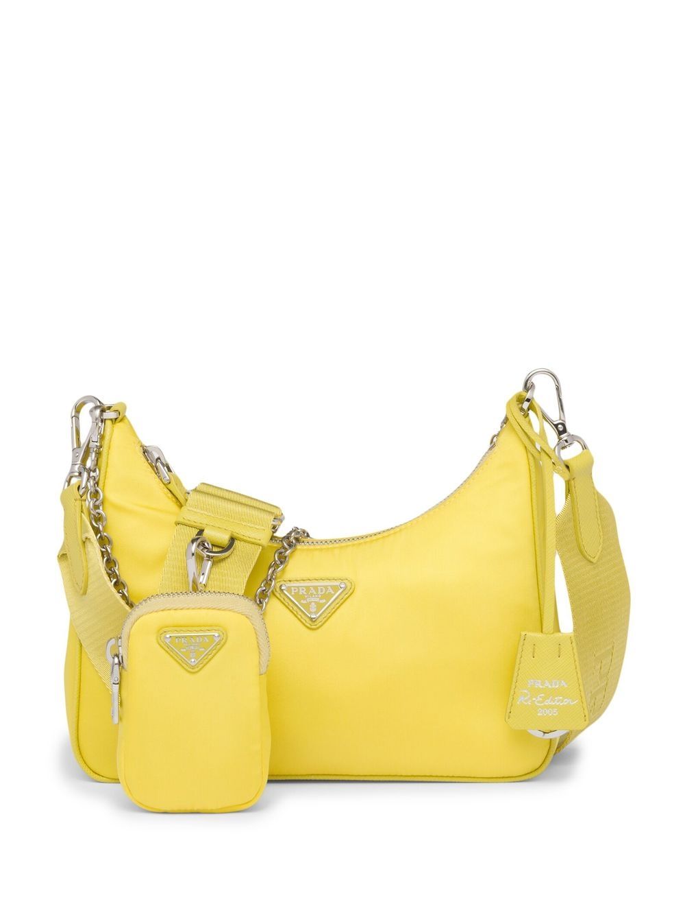 Prada Re-Edition 2005 Re-Nylon 单肩包 - 黄色