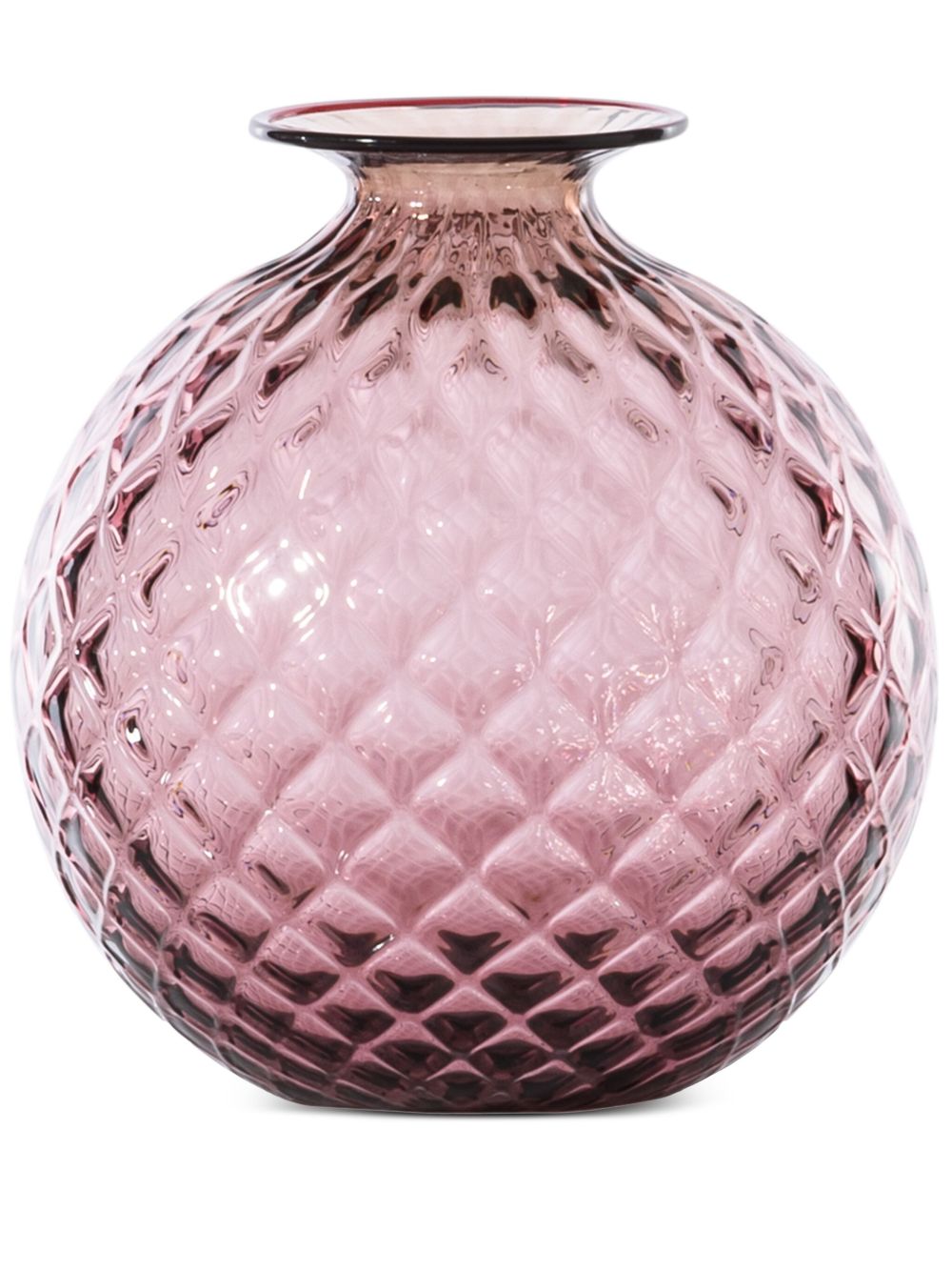 Venini Monofiore Balloton 花瓶（16.5厘米 x 14厘米） - 粉色