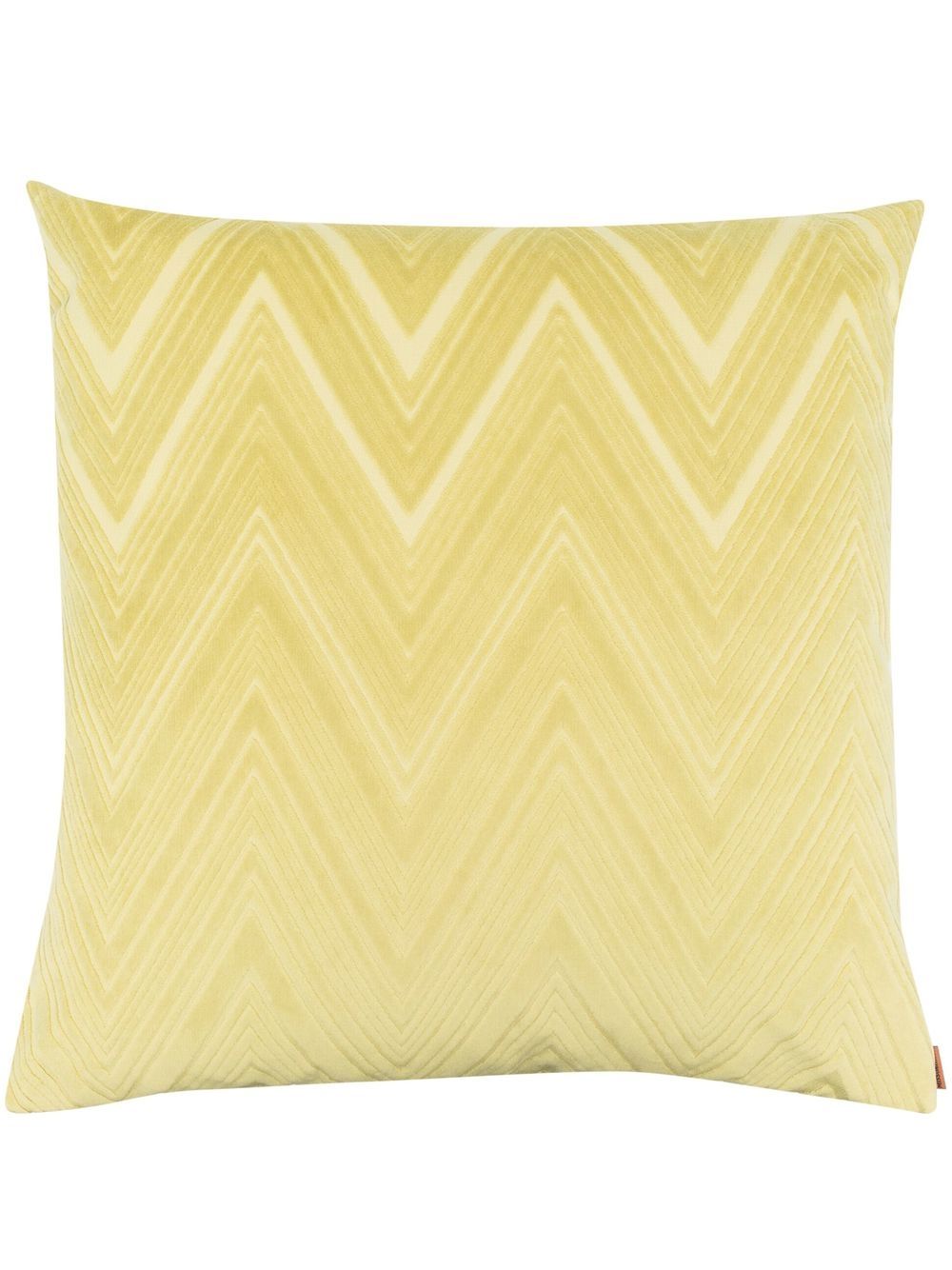 Missoni Home Z字形图案丝绒抱枕 - 绿色