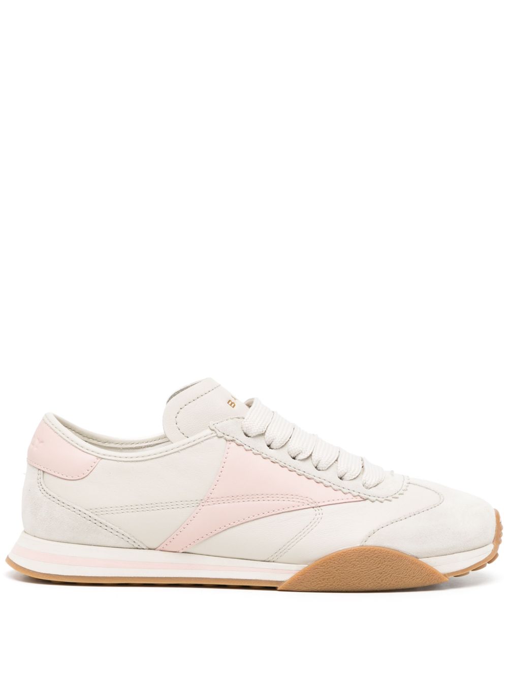 Bally Sussex 系带皮质运动鞋 - 灰色