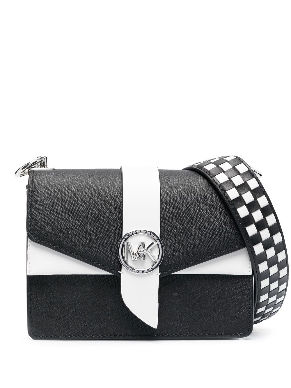 Michael Michael Kors Greenwhich 皮质单肩包 - 黑色