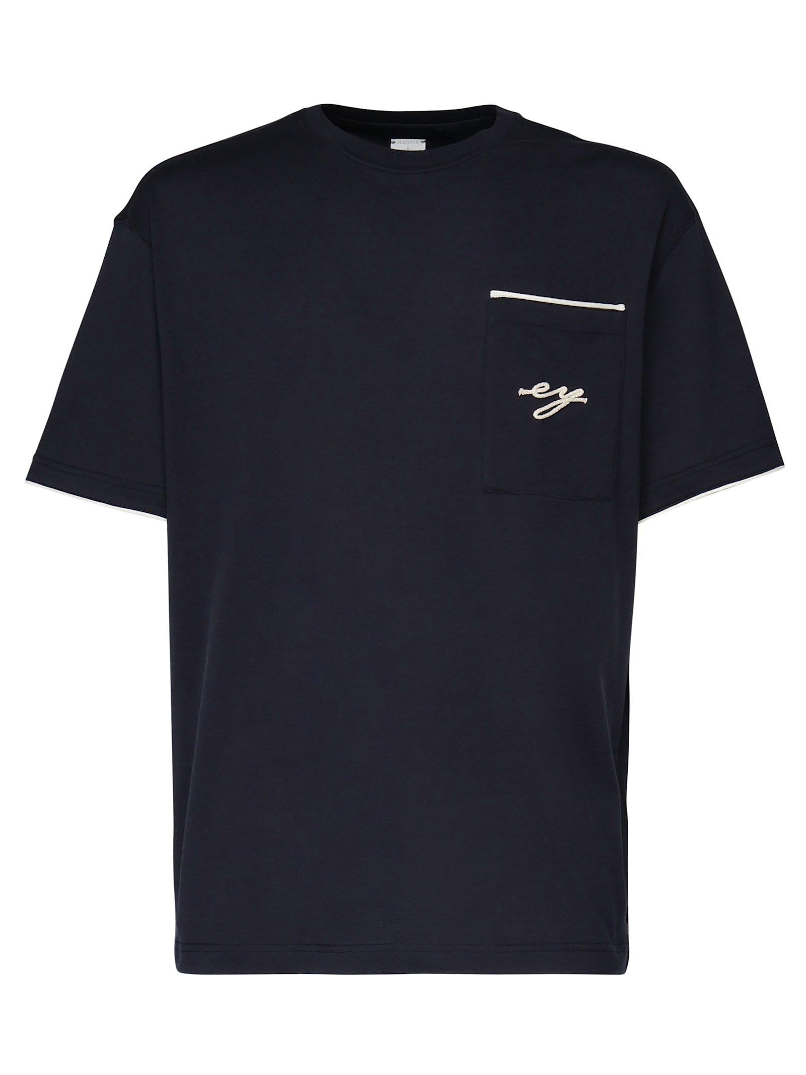 Eleventy T-shirt With Embroidery