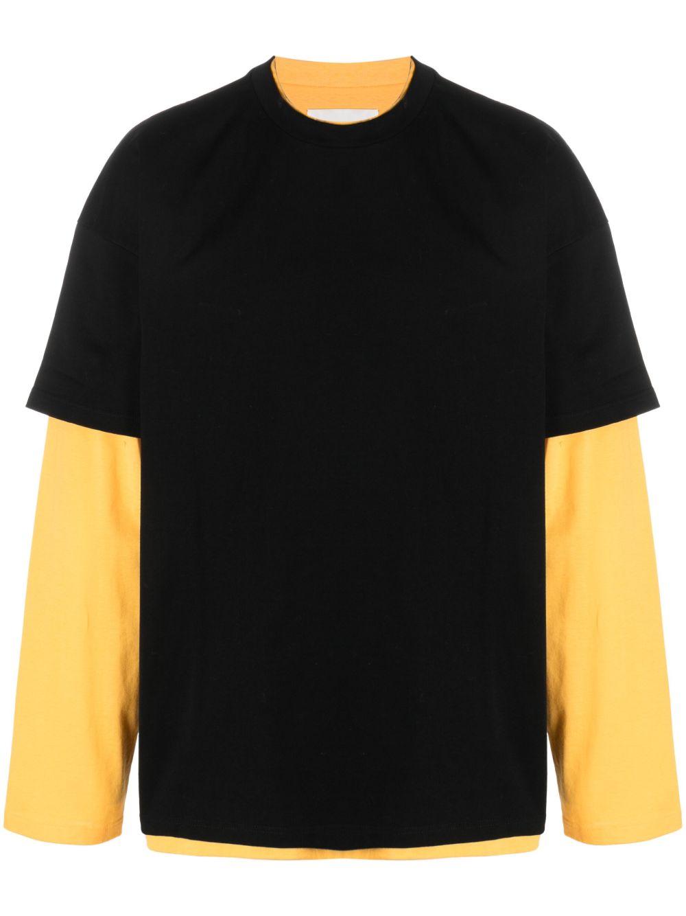 Jil Sander logo印花棉T恤 - 黑色