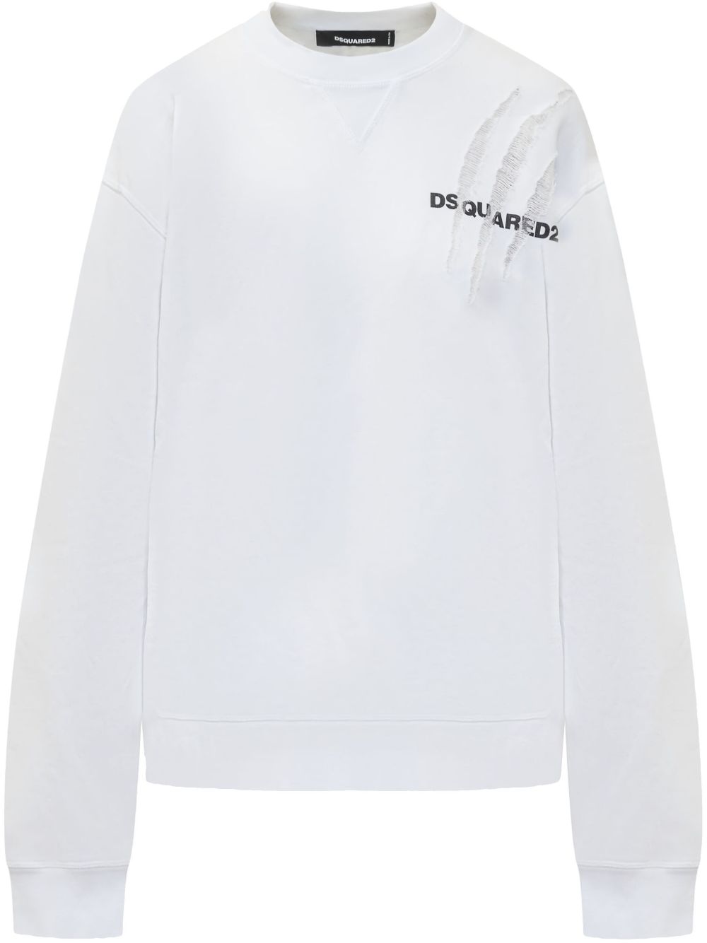 DSQUARED2 Horror Scratch 卫衣 - 白色