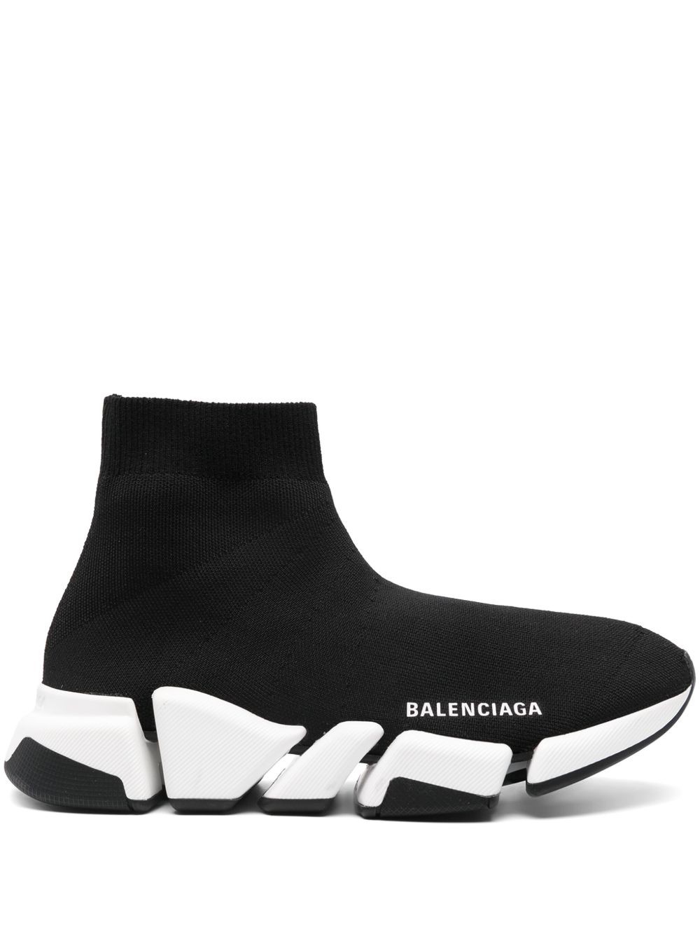 Balenciaga Speed 2.0 针织运动鞋 - 黑色