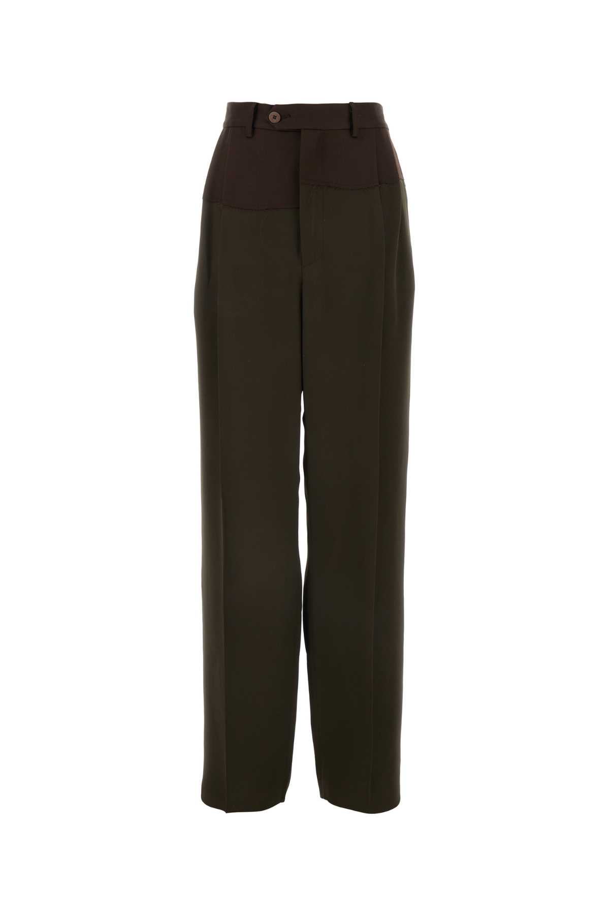 Magliano Brown Viscose Blend Wide-leg Pant