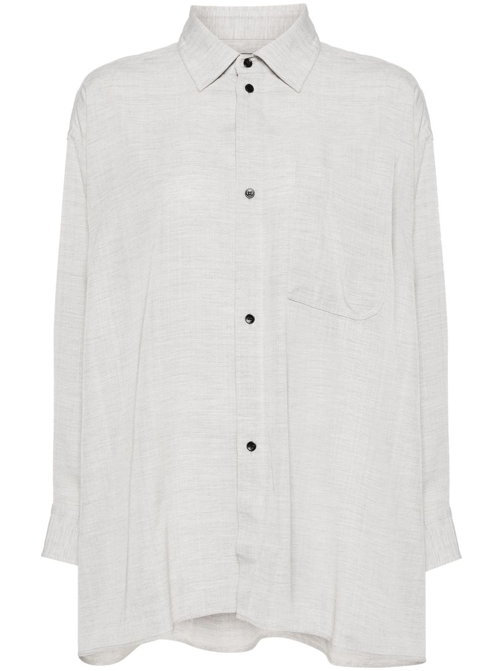 Jacquemus La Chemise Poche 交织衬衫 - 灰色