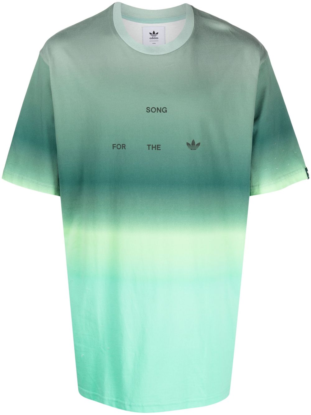 adidas x Song for the Mute 渐色印花棉T恤 - 绿色