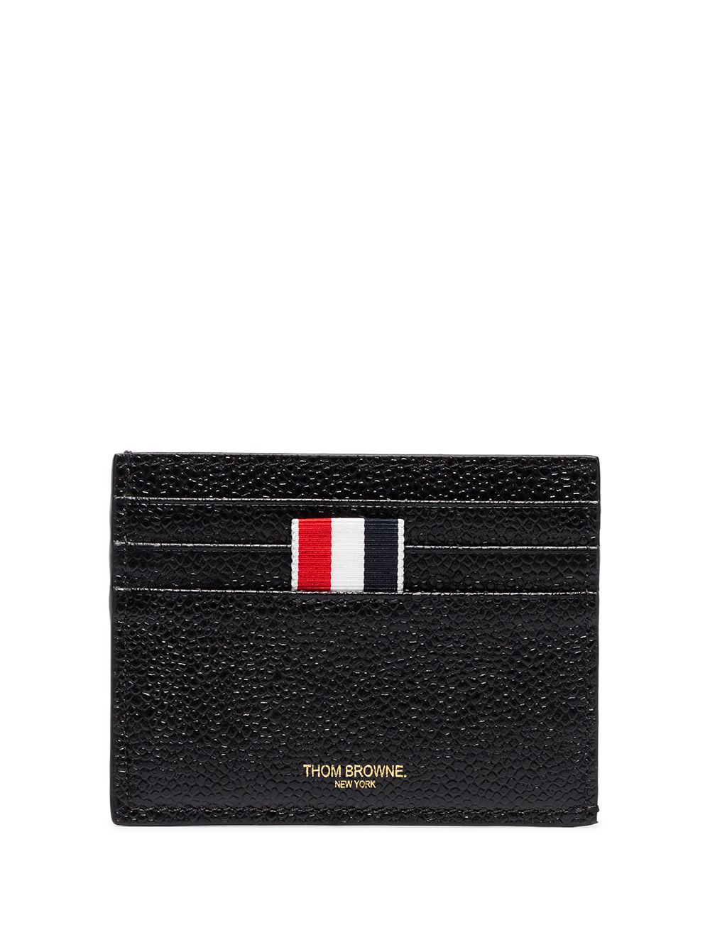 Thom Browne 纹理皮质卡夹 - 黑色