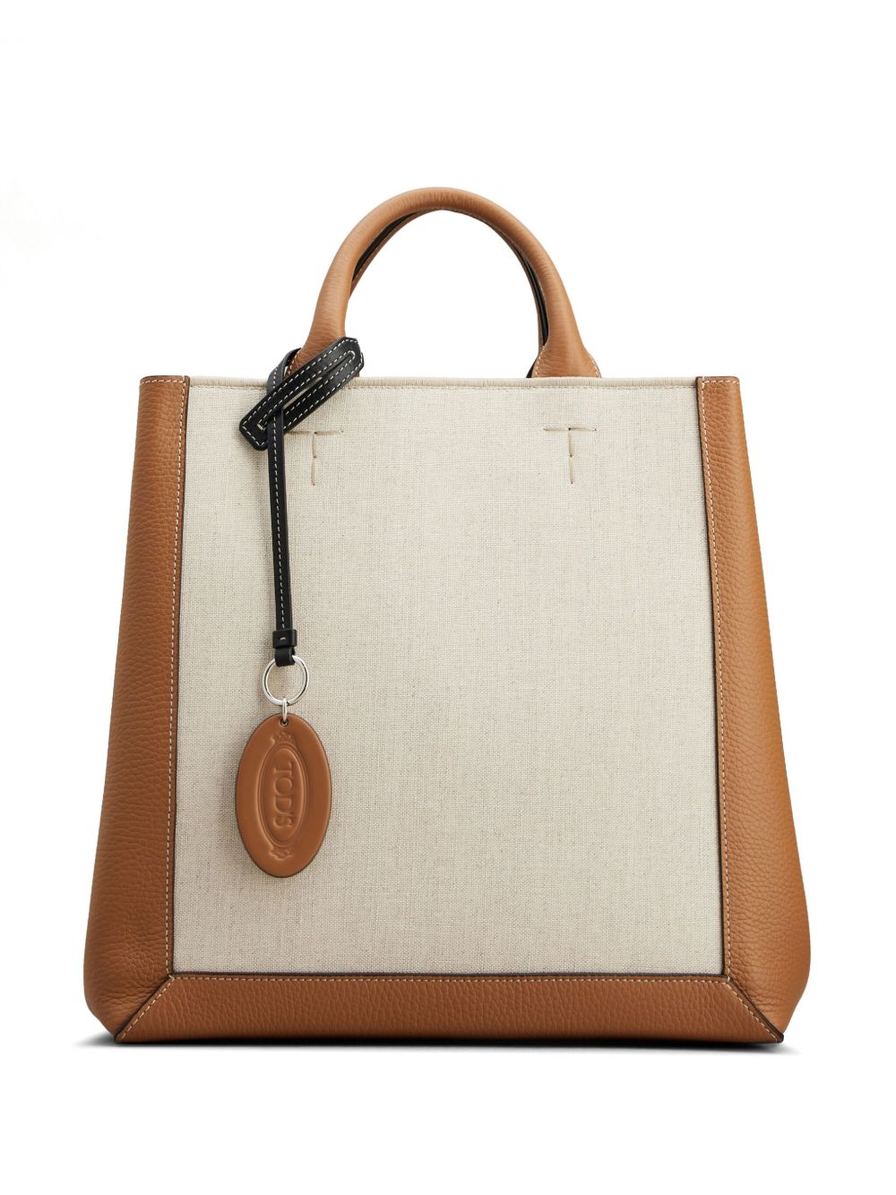 Tod's 拼接皮质托特包 - 褐色