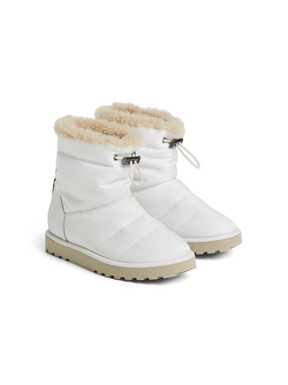 Brunello Cucinelli Kids padded ankle boots - 白色