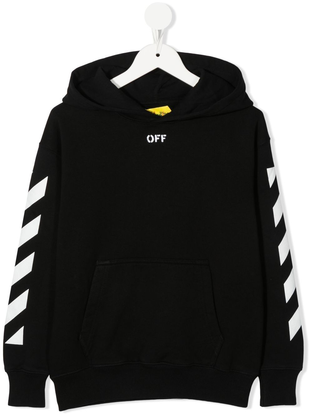 Off-White Kids Off Stamp 棉连帽衫 - 黑色