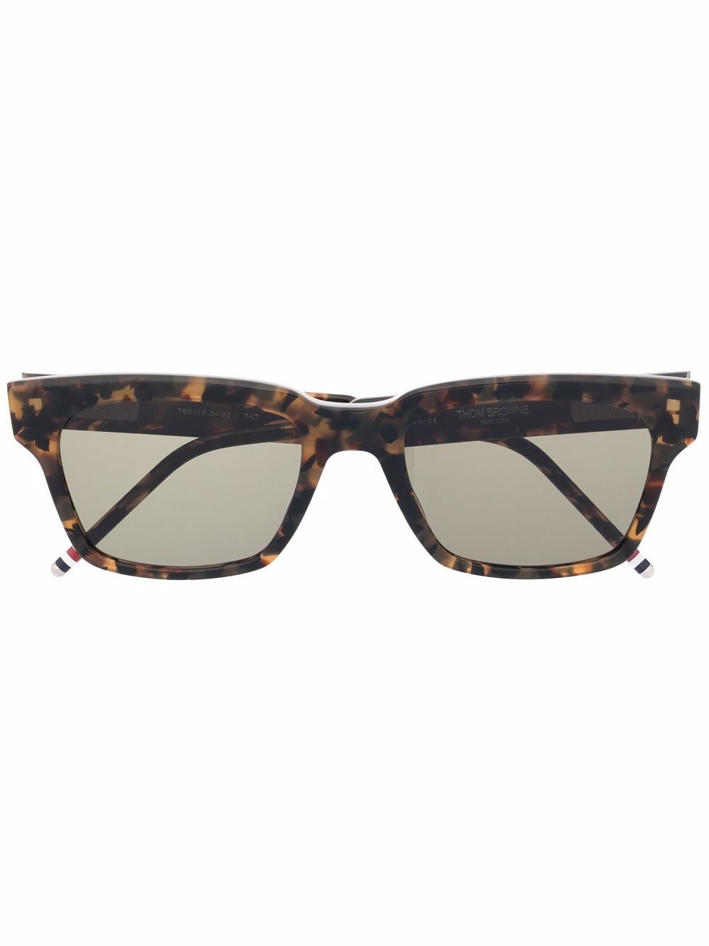 Thom Browne Eyewear TB 418 RWB 条纹太阳眼镜 - 中性色