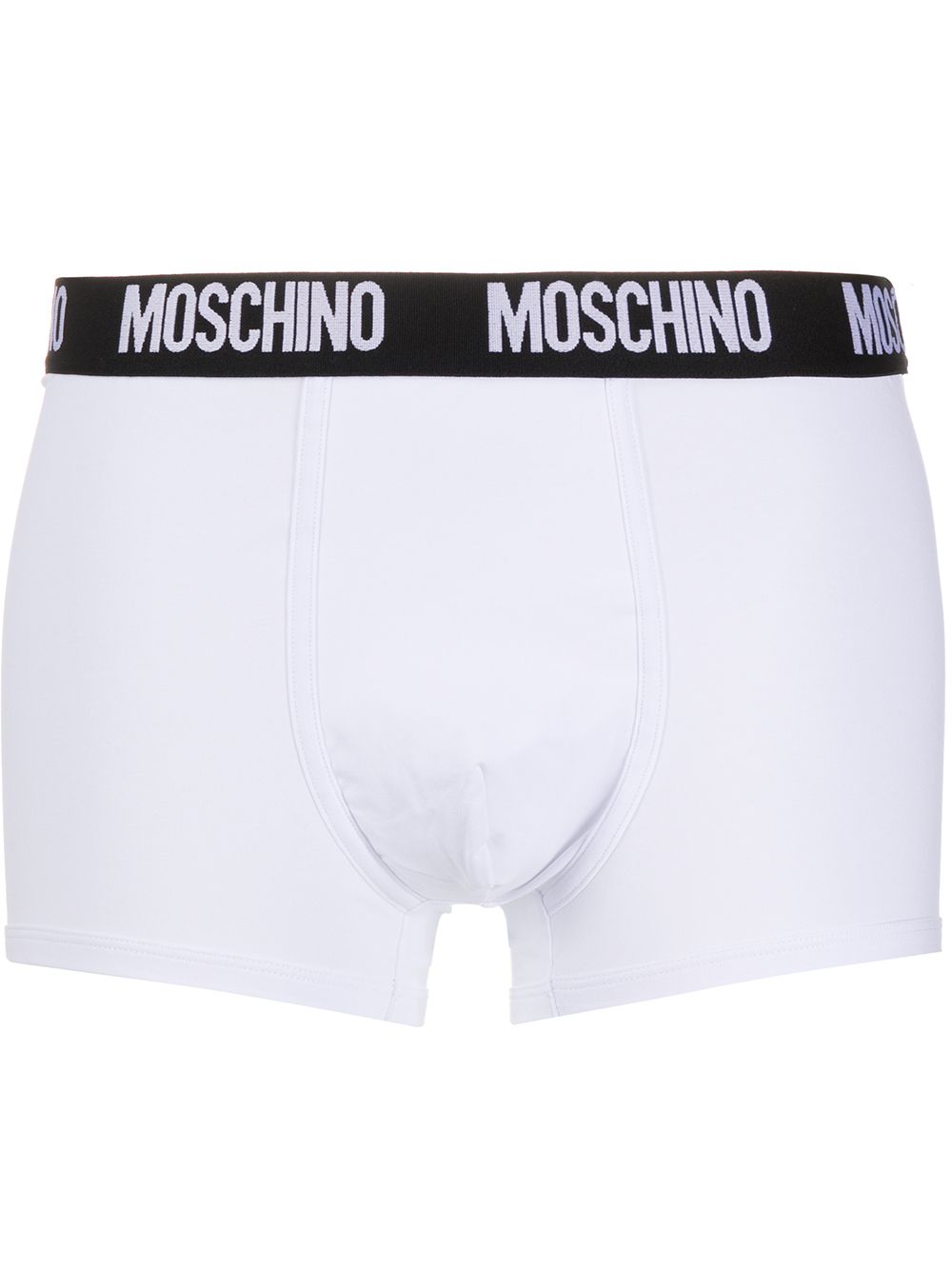 Moschino 莫斯奇诺 logo四角裤 - 白色
