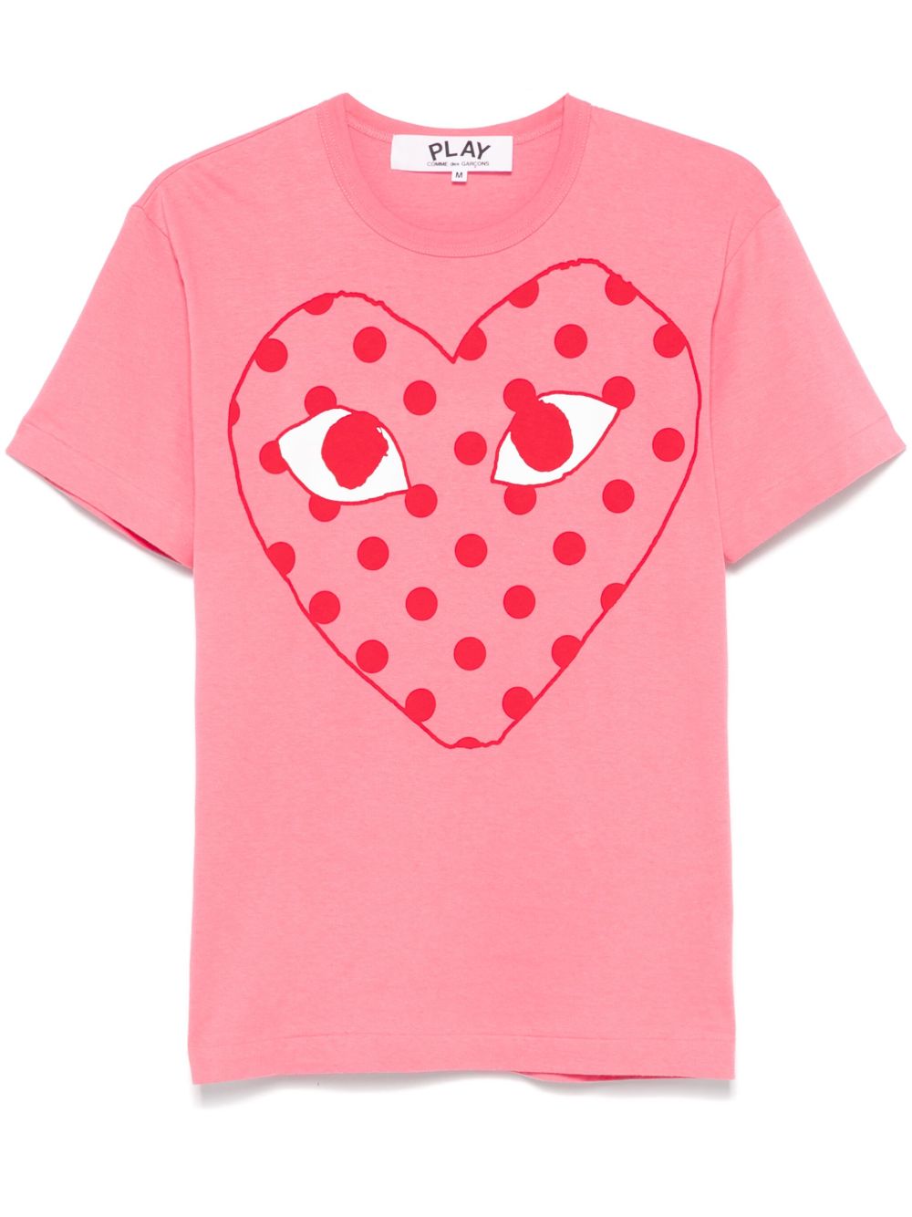 Comme Des Garçons Play logo印花棉T恤 - 粉色