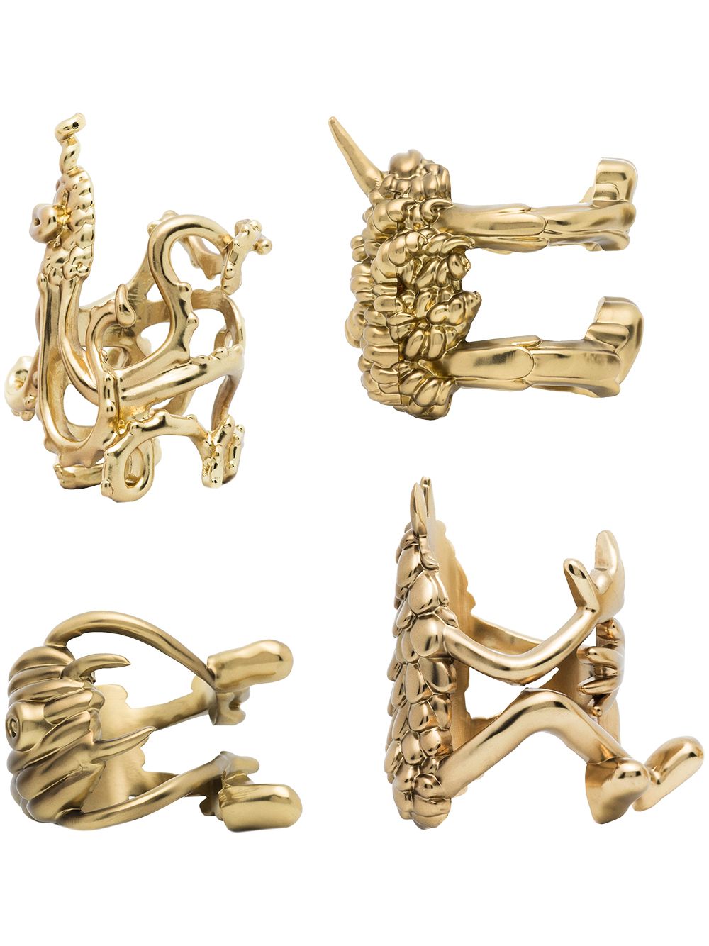L'Objet X Haas Brothers Monster Ball 餐巾环组 - 金属色