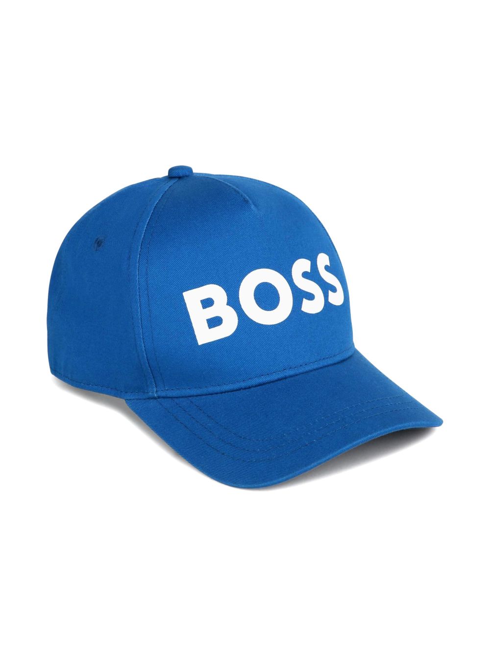 BOSS Kidswear logo印花棉棒球帽 - 蓝色