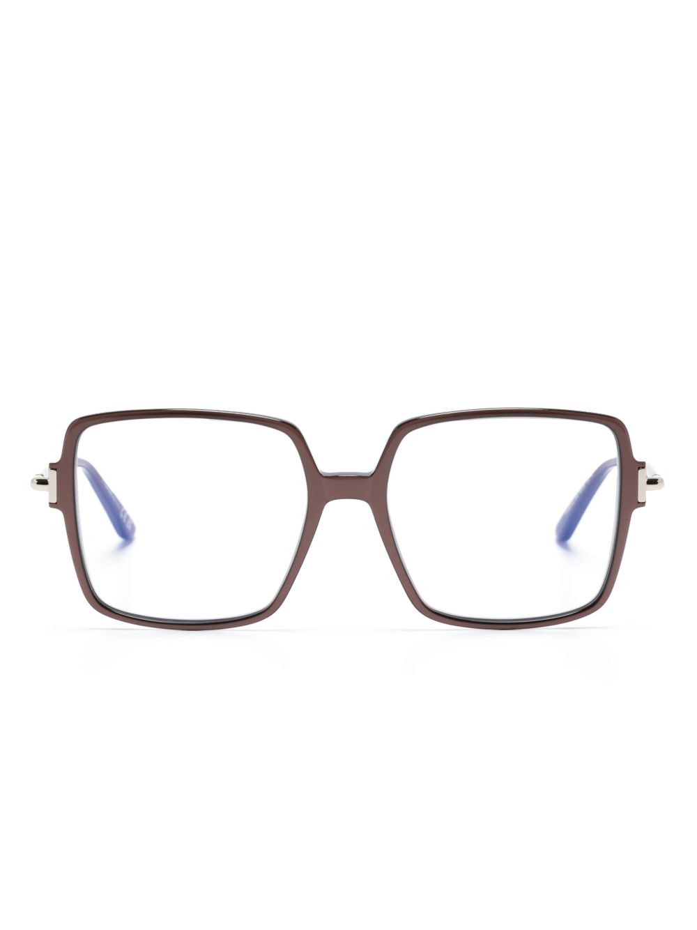 TOM FORD Eyewear 方框眼镜 - 褐色
