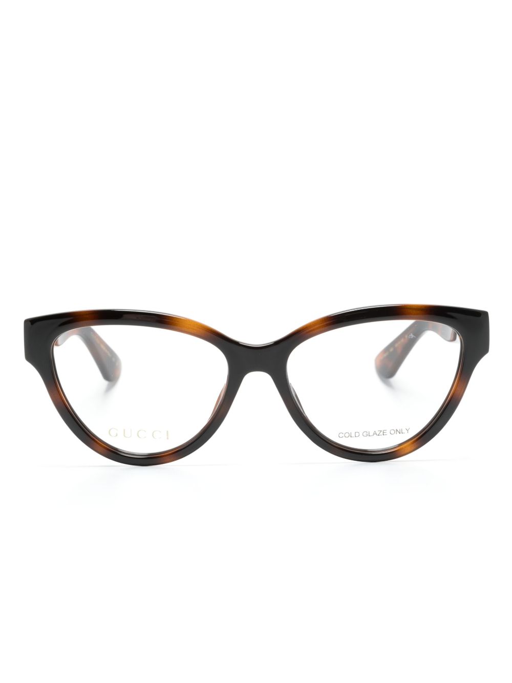 Gucci Eyewear 猫眼框眼镜 - 褐色