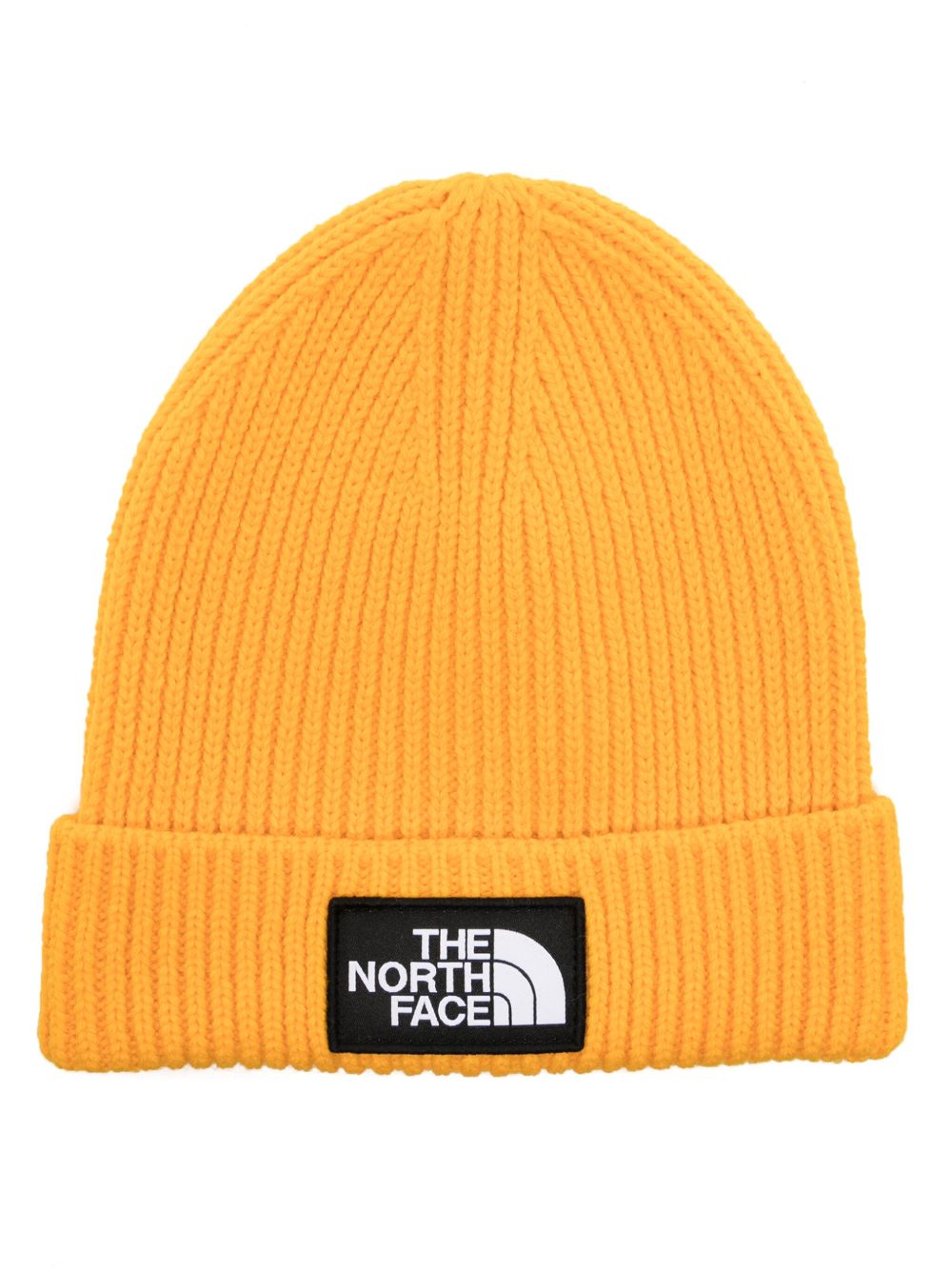 The North Face 标贴罗纹针织套头帽 - 黄色