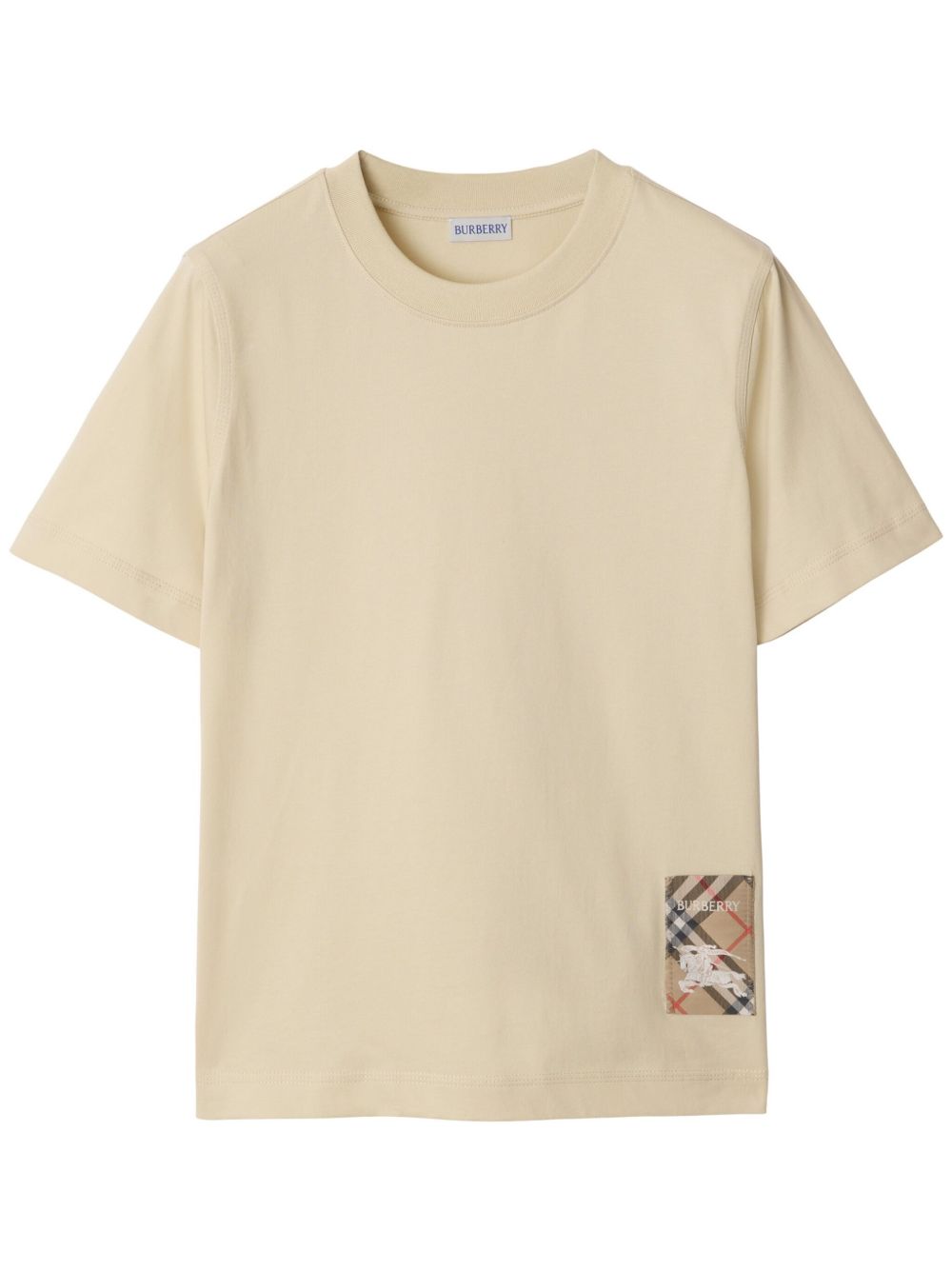 Burberry 经典格纹贴花T恤 - 中性色