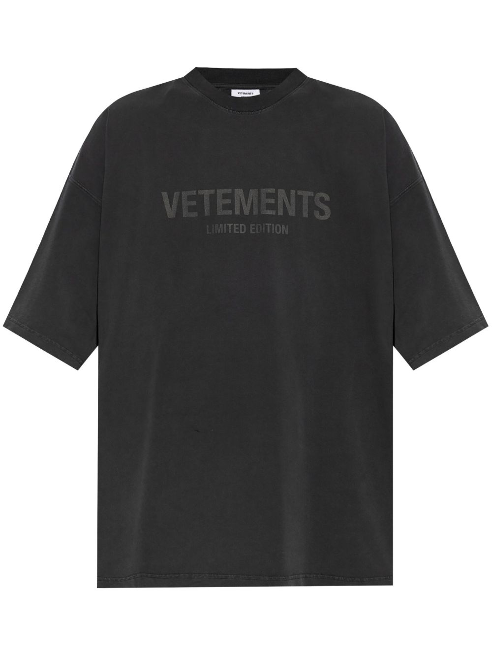 VETEMENTS logo印花T恤 - 黑色
