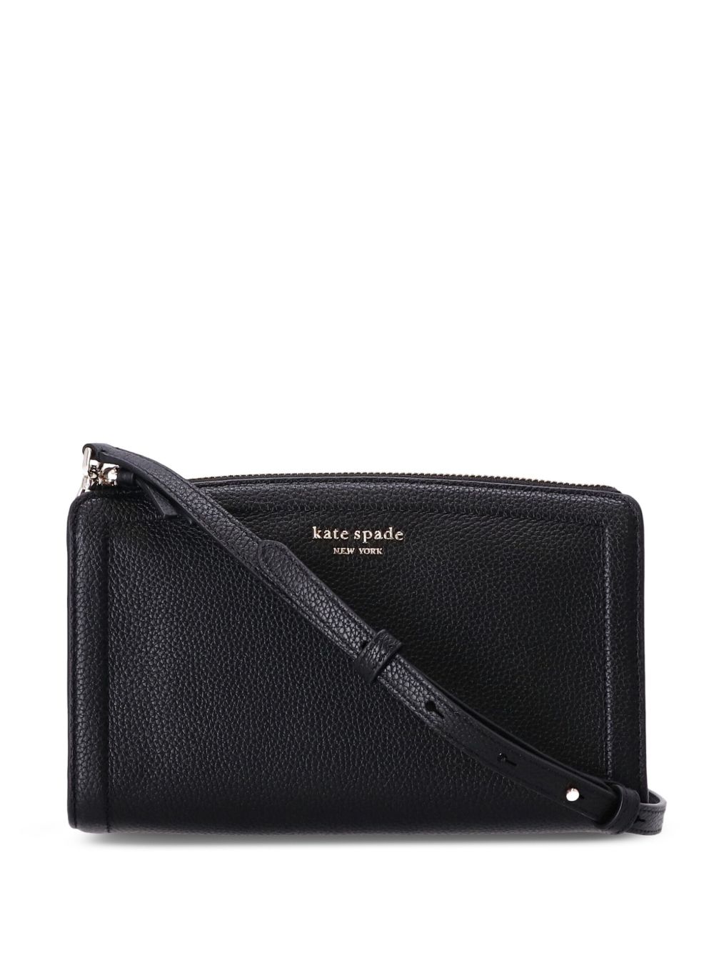 Kate Spade Knott 皮质斜挎包 - 黑色