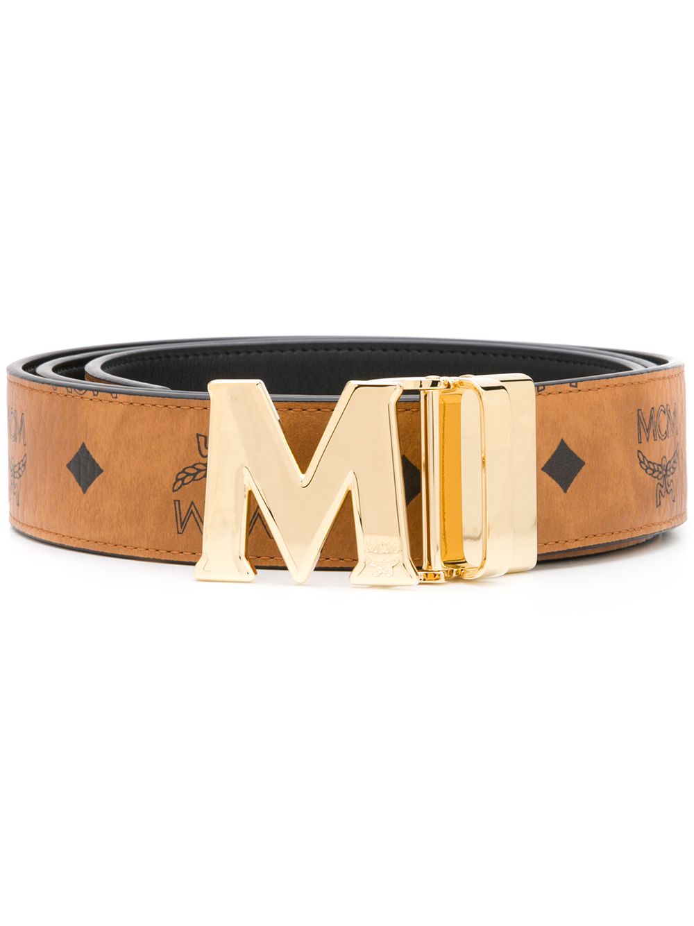 MCM Claus M 双面腰带 - 褐色