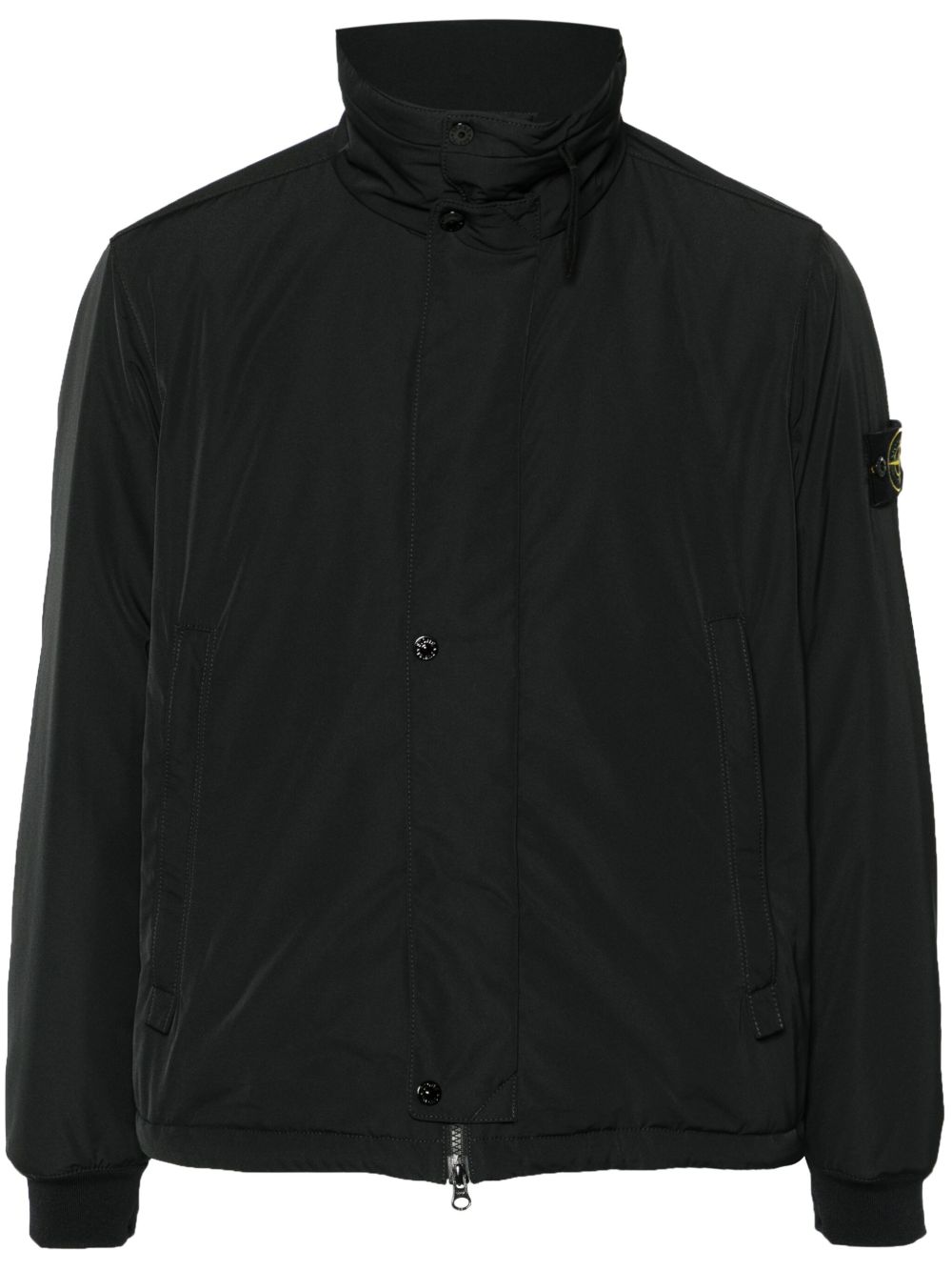 Stone Island 罗盘徽章填充夹克 - 黑色