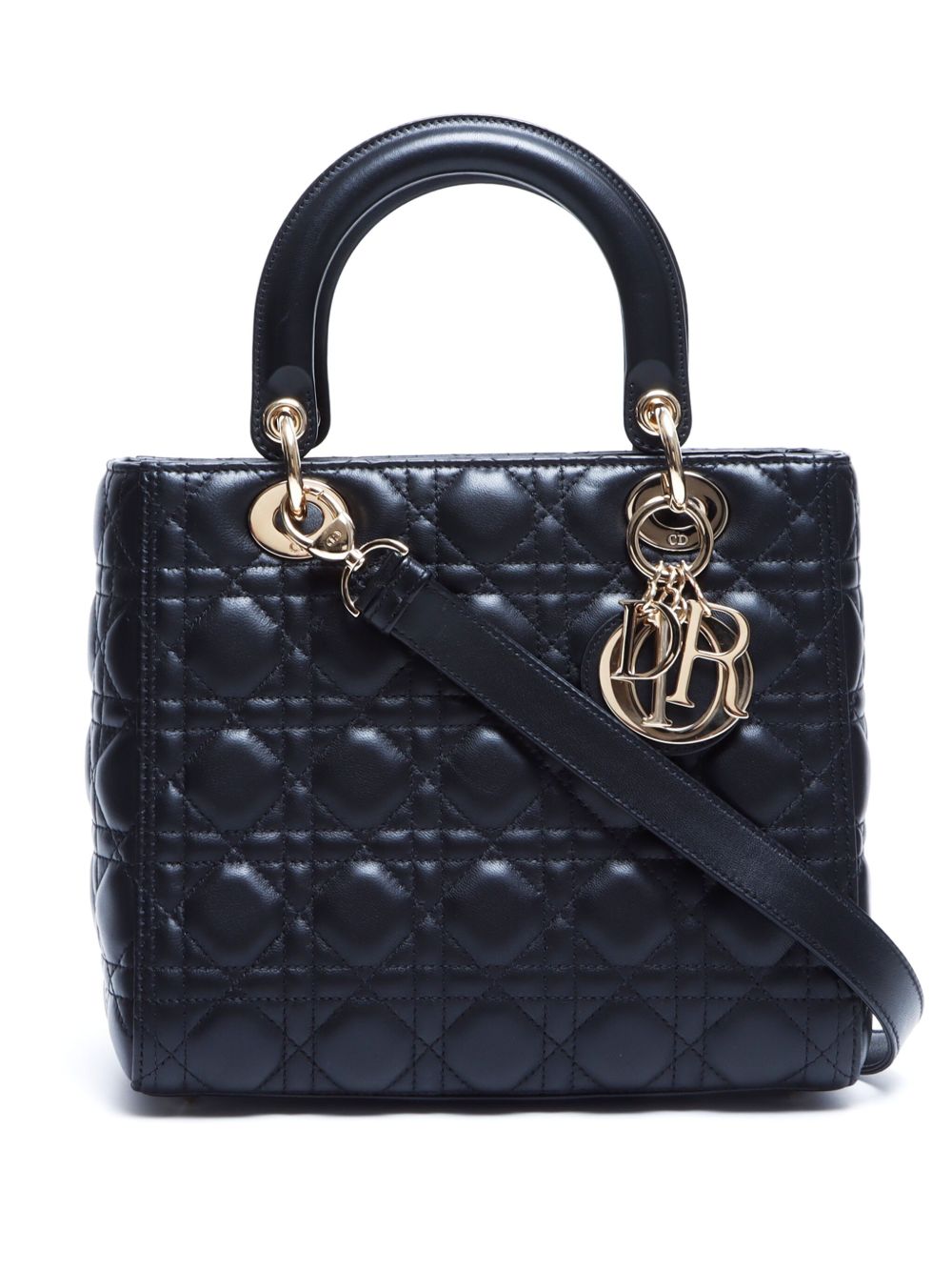 Christian Dior Pre-Owned Lady Dior 手提包（典藏款） - 黑色