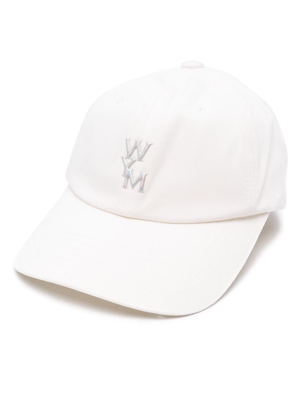 Wooyoungmi 橡胶logo棒球帽 - 白色