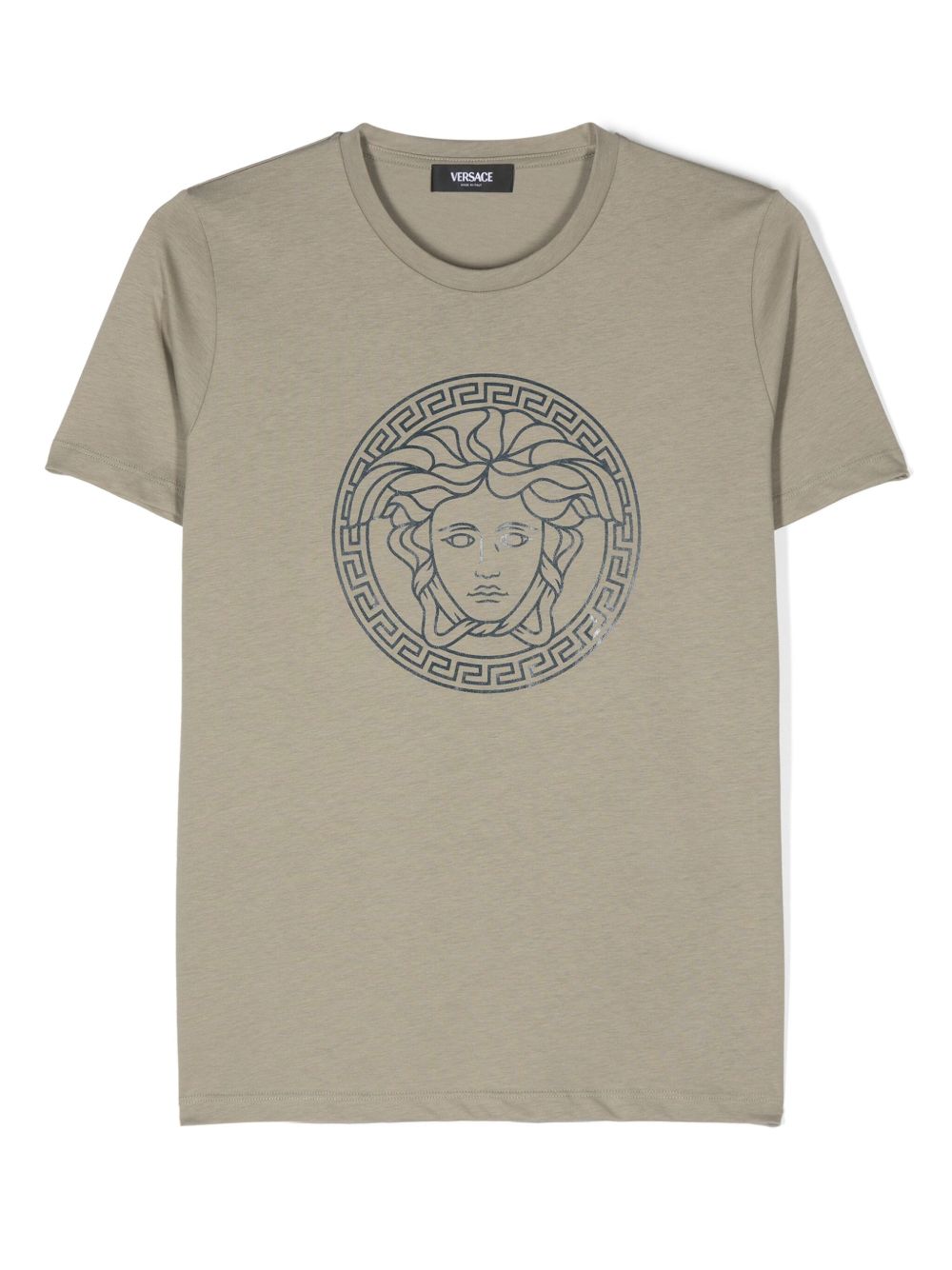 Versace Kids Medusa T恤 - 绿色