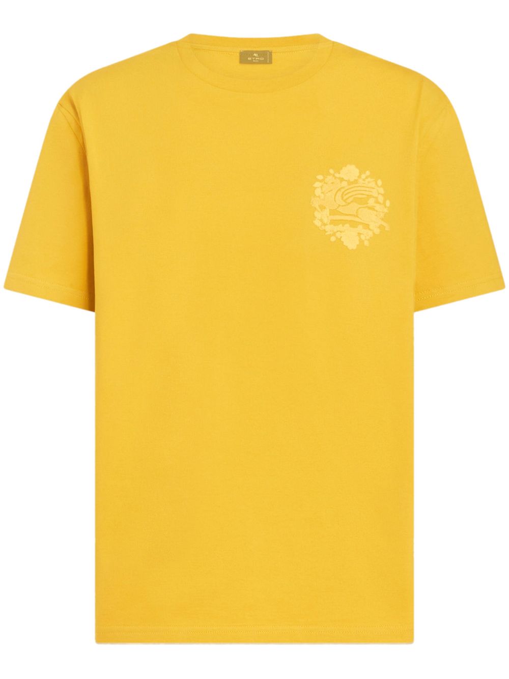 ETRO Pegaso 刺绣棉质T恤 - 黄色